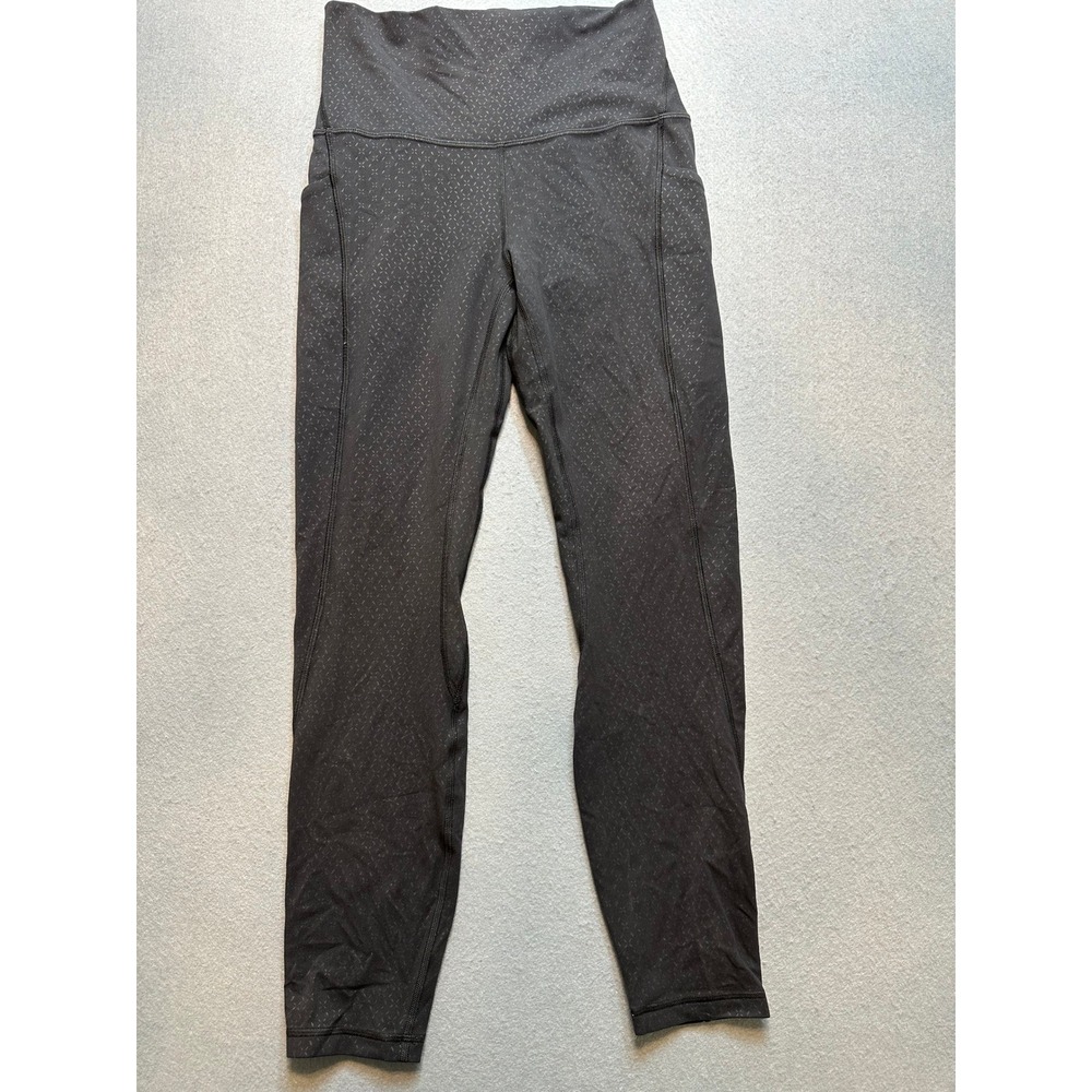 Lululemon Align High-Rise Pant w/ Pockets 25 Gradiate GeoEmboss BlackSize 6 -103